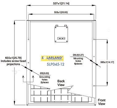 SLP045-12 Dimensions