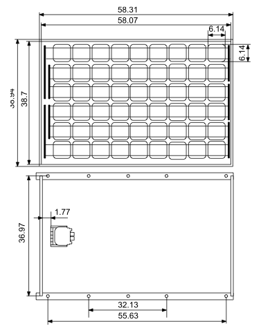 Schuco SPV 210 SMAU-1 Dimensions