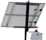 2 panel pole mount outdoors