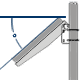 pole mount tilt angle