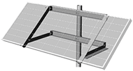 SPM1 mount for one solar panel