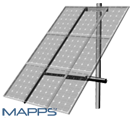 SPM3-190 mount for 3 solar panels
