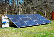 sharp solar backyard with Fronius