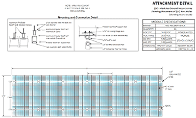 solar plan attachment detail