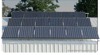 home metal roof solar system