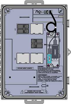 Enphase Ensemble wireless kit in combiner box