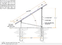 geround mount PV layout