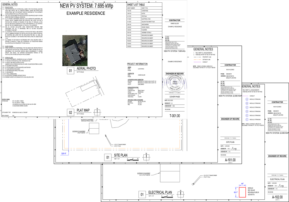 Solar Permit Drawings