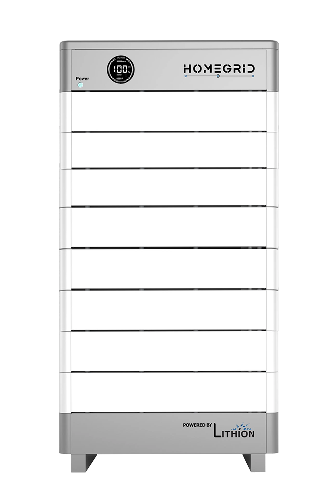 Homegrid 8 Stack of Lithium Batteries