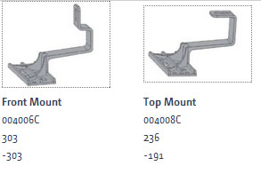 front & top mount