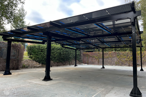 Commercial walkway and event pavilion installation