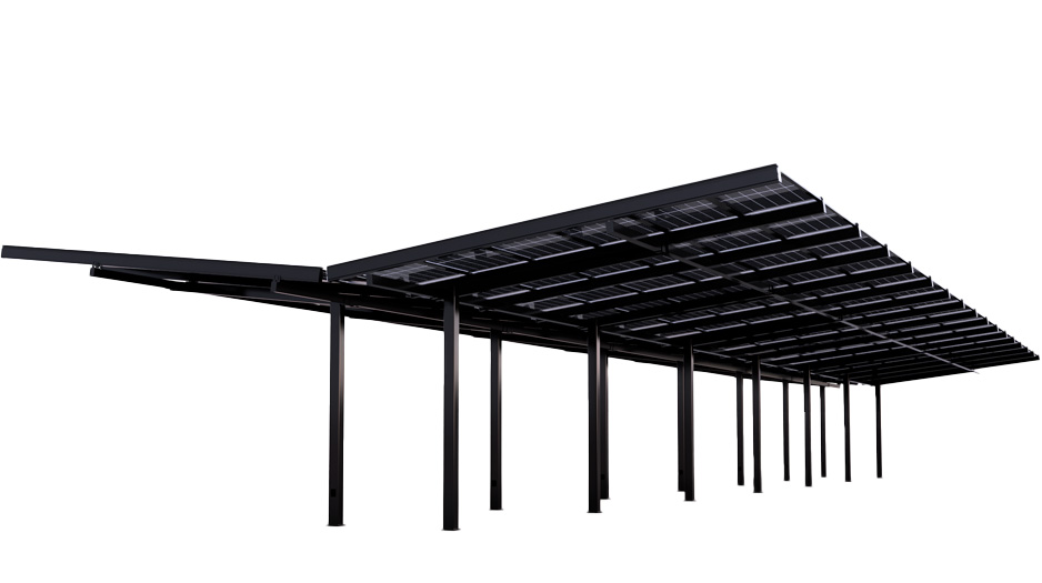 Infinity Rack Cantilever Solar Structure Display