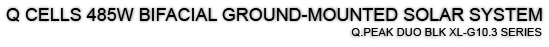 Q Cells 485W Solar System