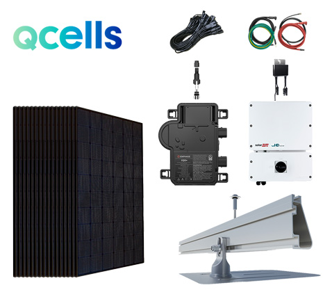 Q CELLS Q.PEAK DUO Q.Tron Black 430w Roof mounted Solar System