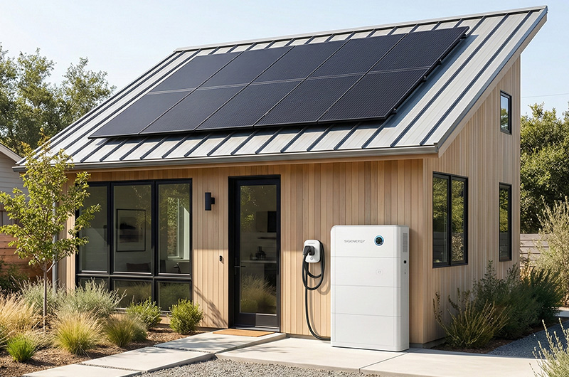 Small ADU solar kit installation